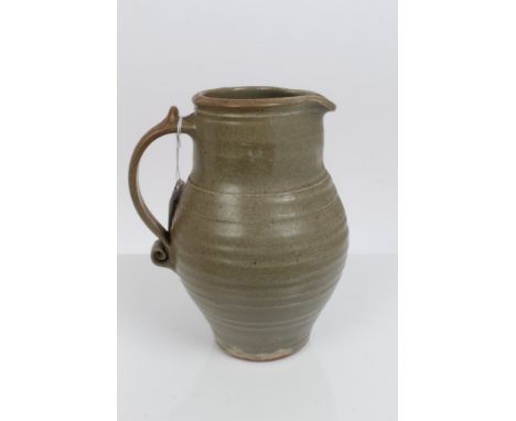 Bernard Leach pottery jug, circa 1940s - as illustrated in the St. Ives Artist's book by Michael Bird CONDITION REPORT Good o
