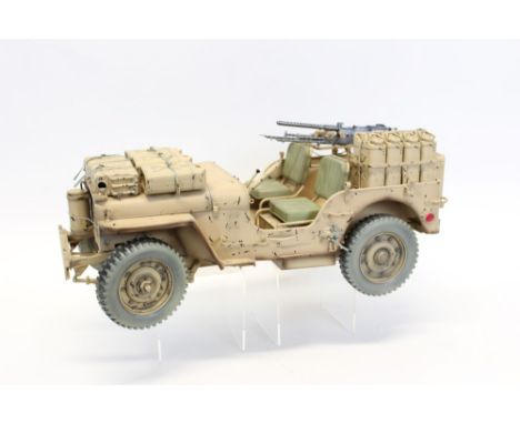 Dragon 1:6 scale model S.A.S. 4 x 4 Desert Raider W / .50 cal. Browning Machine Gun North Africa Campaign 1942 - 1943