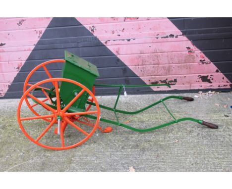 R. Hunt & Co. seed drill - fully restored in original green and orange liveryIf you are looking to purchase, or are fortunate