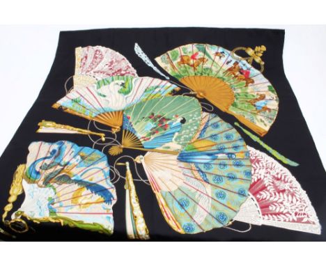 Authentic vintage Hermès silk scarf Brise de Charme by Julie Abadie, plump hand-rolled edges, 90cm square CONDITION REPORT Ve
