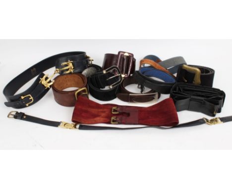 Ladies' vintage belts - including Mulberry, Celine and Etienne Aigner (12)