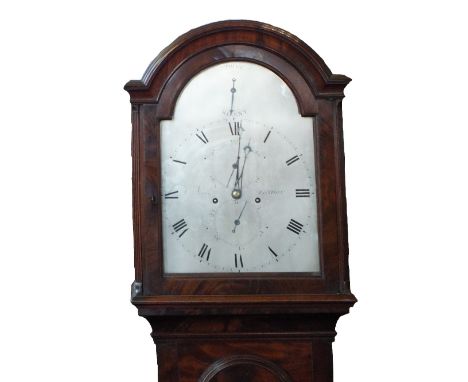 A 19th Century Mahogany eight day longcase clock with silvered dial and subsidiary hands, marked Neale, London