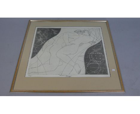 A Signed Limited Edition Tremois Erotic Lithograph,&nbsp; Number 64/75, 62x48cms