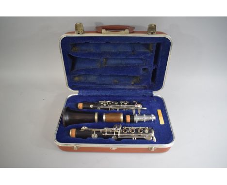 A Cased Boosey and Hawkes Clarinet, No 252727, Stamped Edgware