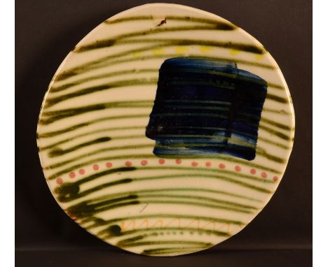 SANDY BROWN Two ceramic dishes Signed to the back Diameter 28.2cm