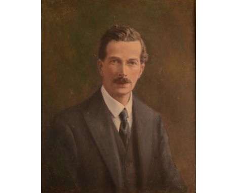 WILLIAM F PIPER Portrait of a man Oil on canvas Signed and dated 1932 64 x 51cm Together with one other portrait signed G L S