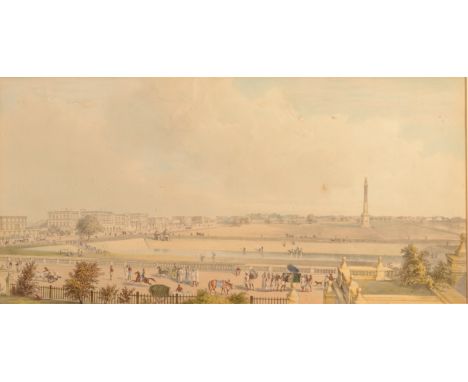 A panoramic view of an Indian city Lithograph 25.5 x 52.5cm   Condition report:  No margins visible. Condition commensurate w