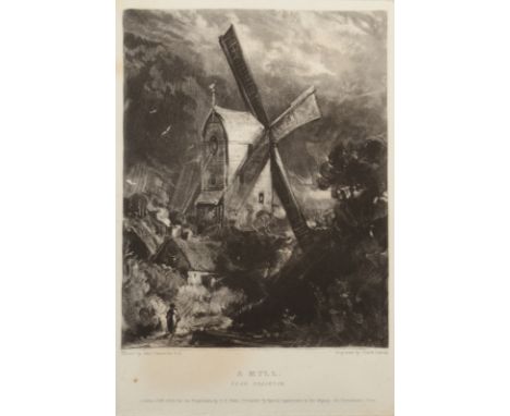DAVID LUCAS after CONSTABLE A Mill near Brighton Engraving Published 1838 Plate size 18 x 12.3cm   Condition report:  Unframe