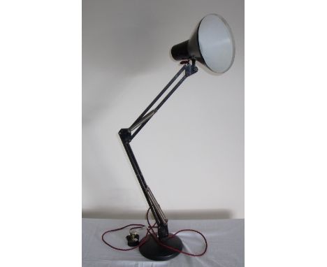 Metal angle poise lamp