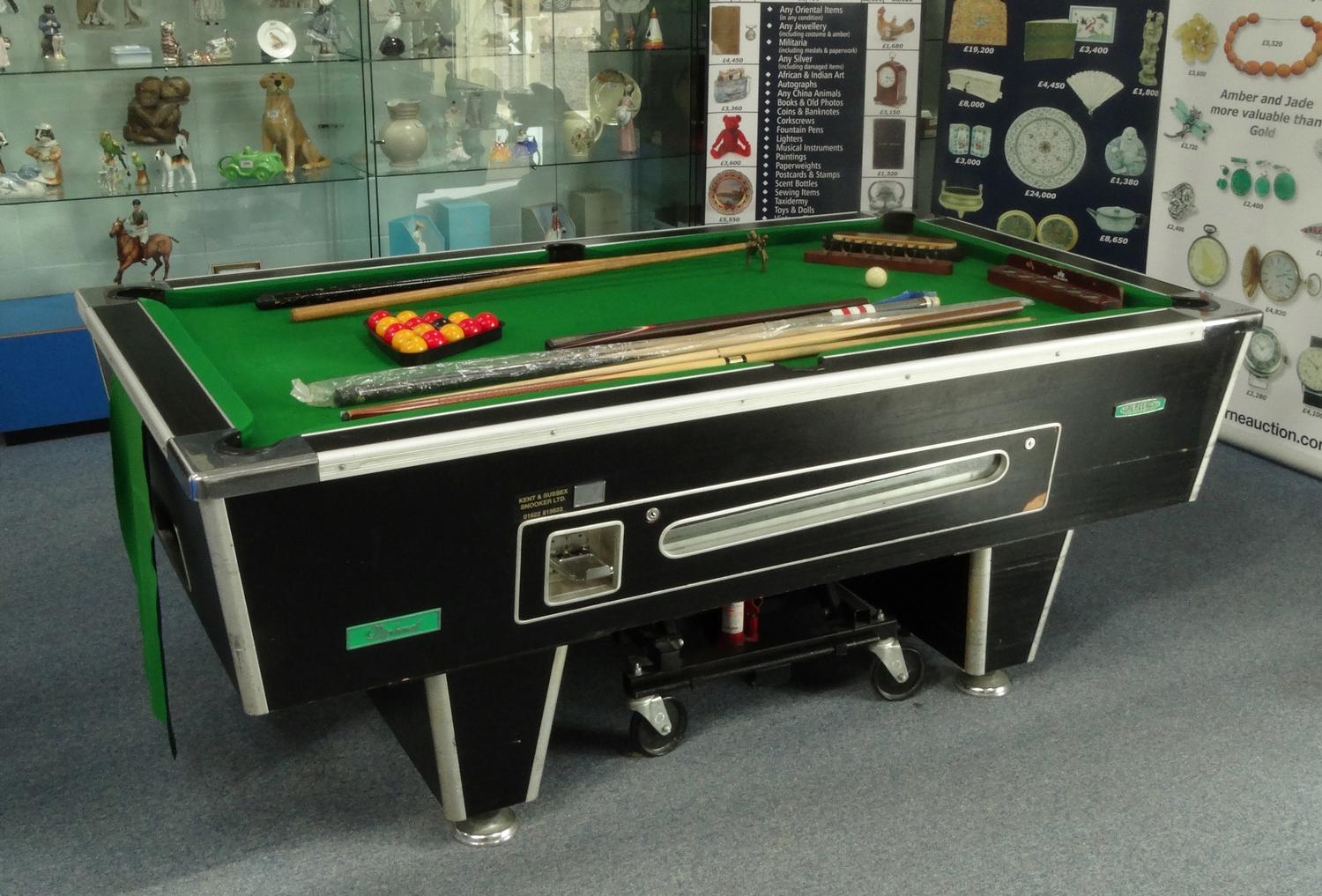 Superleague Diplomat full size pool table, with cues ...