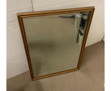 A gilt frame wall mirror (98cm x 67cm)