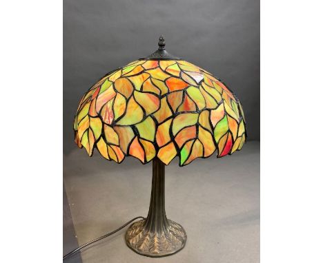 A Tiffany style lamp.