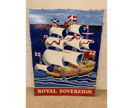 An enamel pub sign (75cm x 100cm)