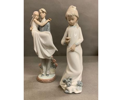 A Lladro and Nao figures 