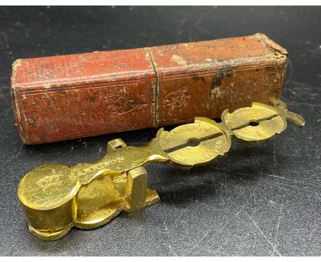 A Boxed set of sovereign scales 