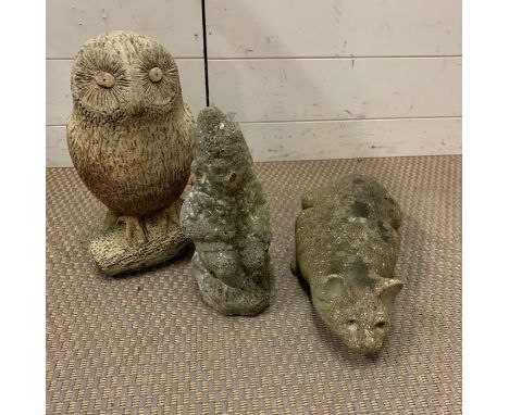 A Selection of small garden ornaments