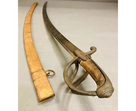 A French AN IX light cavalry sabre, circ 1800
