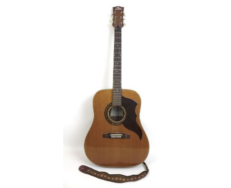 A 1960s Eko Ranger VI six string acoustic guitar, made in Italy, with original vintage tuners, rosewood fingerboard, spruce s
