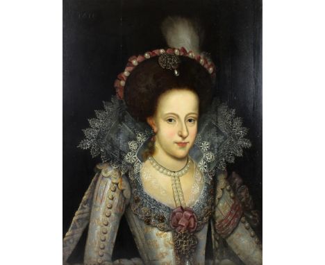 Attributed to Frans Pourbus The Younger (Flemish, 1569-1622): Portrait of a Noble Woman, possibly Margaret (Margarita) Gonzag