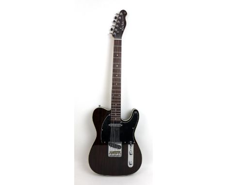 A Harley Benton TE-70RW Deluxe series Telecaster style electric guitar, with Rosewood veneers, vintage style tuners, maple ne