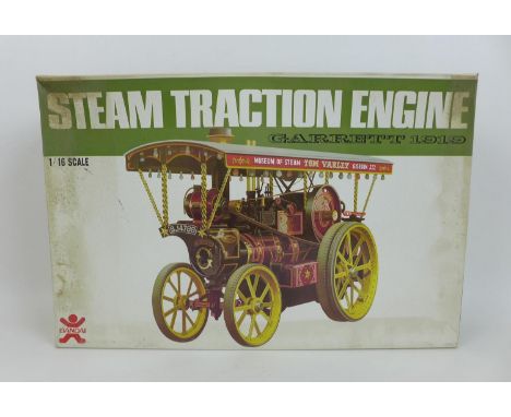 A Bandai 1:16 Garrett 1919 Steam Traction Engine, complete in original packaging and box, with instruction manual and Bandai 