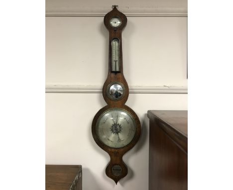 A 19th century rosewood barometer 