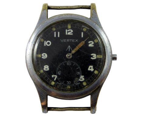 Vertex, Dirty Dozen British military manual wind WWW wrist watch, c.1940's, the movement cal. 59, 15 jewel, signed Vertex, th