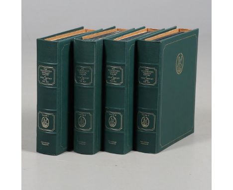 THE MOUNTBATTEN MEDALLIC HISTORY OF GREAT BRITAIN AND THE SEA IN FOUR VOLUMES. JOHN PINCHES, LONDON. A collection of 100 silv