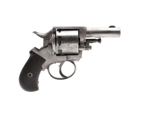 A DEACTIVATED VICTORIAN 'ENGLISH BULLDOG' REVOLVER BY H.DICKINSON. A small six shot revolver with a 5cm barrel, revolving cha