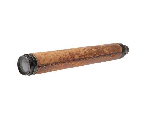 AN HISTORIC PRESENTATION TELESCOPE FROM CAPTAIN YORK OF HMS CIRCE. A late 18th Century 'Day and Night' naval Telescope with l