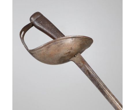 A 1908 PATTERN CAVALRY TROOPERS SWORD BY WILKINSON. With a narrow tapering and pointed 88 cm blade with fuller, marked to the