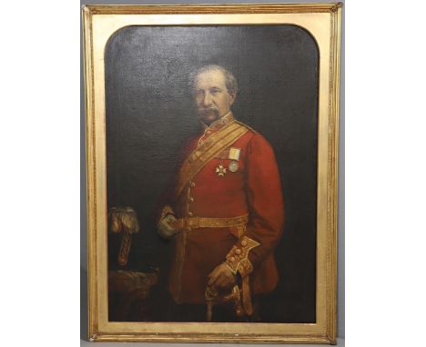 WILLIAM BARNES BOADLE (1840-1916). Attributed to. PORTRAIT OF MAJOR GENERAL MICHAEL FRANKLIN WILLOUGHBY, CB (1803-1871). Stan