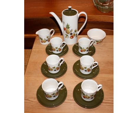 A 1960's Myott coffee set 