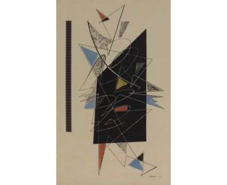 After G Severini, abstract print, 51cm x 32.5cm