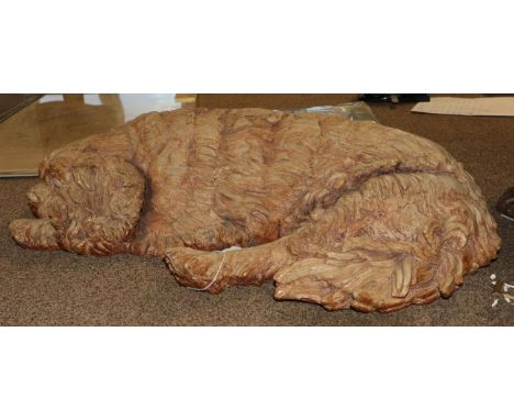 Sally Arnup FRBS, ARCA (1930-2015) ''Cavalier King Charles Spaniel Lying'' Ceramic, 4cm high 