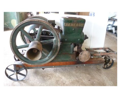 BAMFORDS 4 1/2 HP STATIONARY ENGINE ON TROLLEY 