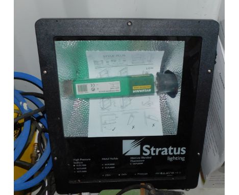 A Stratus Lighting fluorescent floodlight.  Note: VAT is payable on the hammer price of this lot at 20%. 