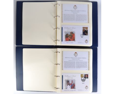 Stamps - The Royal Wedding ' Stamp &amp; Commemorative Cover Collection ' - two albums of philatelic material relating to the