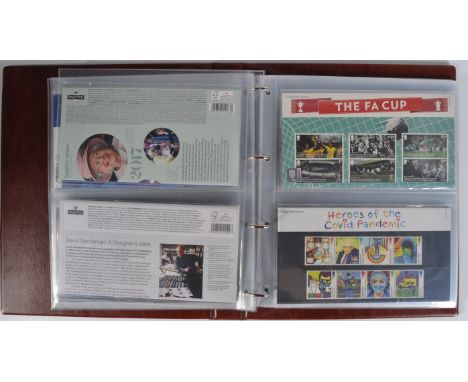 Stamps - Presentation Packs - an album of 2021 issued unused decimal Presentation Packs of various theme, to include; Nationa