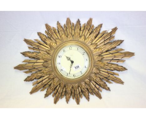 Smiths Sectric Sunburst wall clock