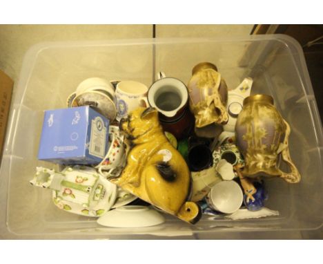 Collection of ceramics to include Coalport & Prattware
