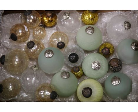 A quantity of Vintage Christmas Glass Baubles
