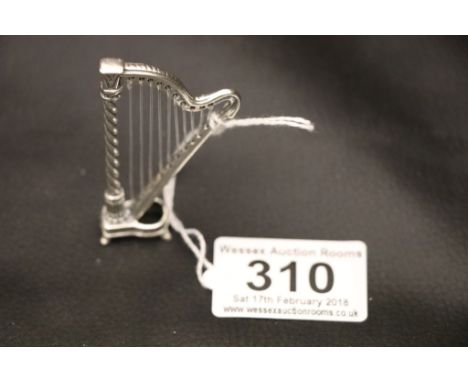 An unusual silver harp