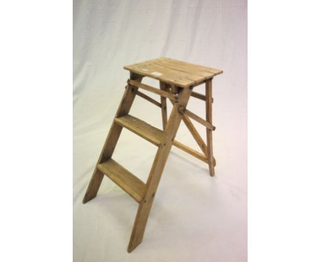 Set of Vintage Pine Folding Dresser Steps