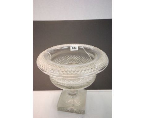 19th Century cut glass ice bowl for Champagne