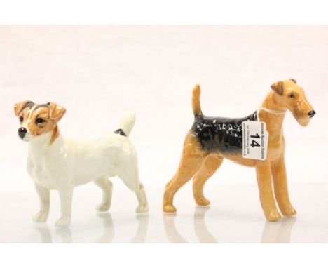 Two Beswick ceramic dogs, Jack Russell Terrier & C.H Cast Iron Monarch