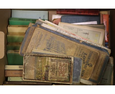 A quantity vintage OS maps ,Observer books etc.