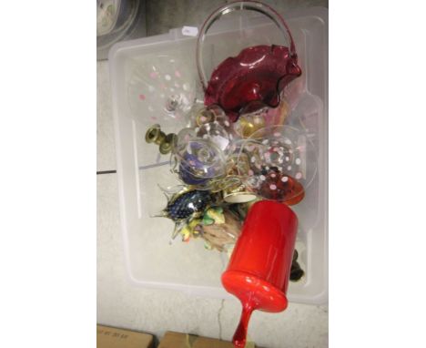 Collection of vintage ceramics & glass to include Majolica and Murano