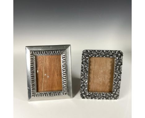 Timeless Mexican picture table frames with glass and wood easel, featuring intricate three dimensional flower and ornate patt
