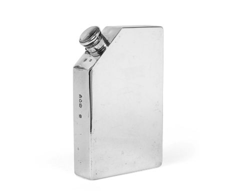 A Victorian Silver Spirit-Flask, by William Gibson and John Lawrence Langman, London, 1893, oblong and with one canted corner